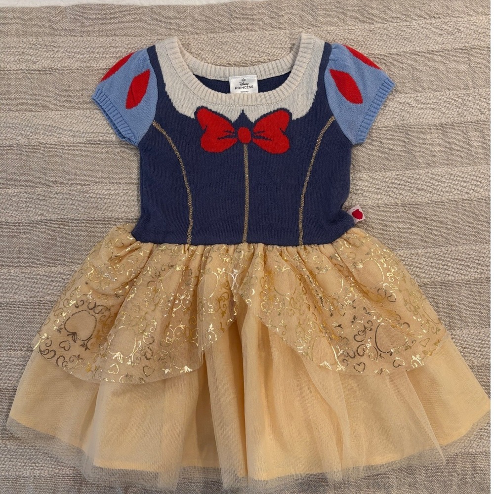 Disney Princess Snow White Knit Tulle Dress Size 3T NWOT
